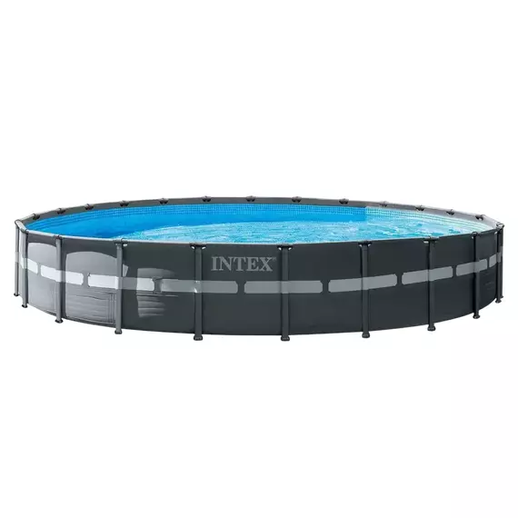 Piscină cu cadru metalic Intex Ultra XTR Frame 26340, 47241L, Gri, 26340