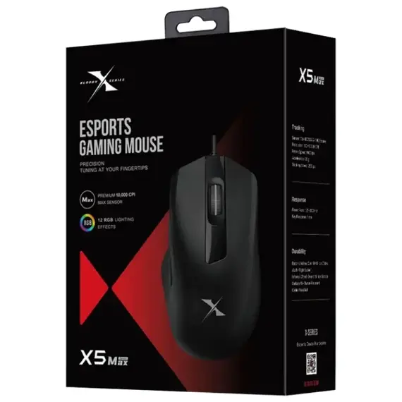 Gaming Mouse Bloody X5 Max, USB, Black                                                                                                       , 4 image
