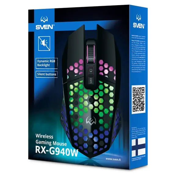 Gaming Wireless Mouse SVEN RX-G940W, Black, 14 image