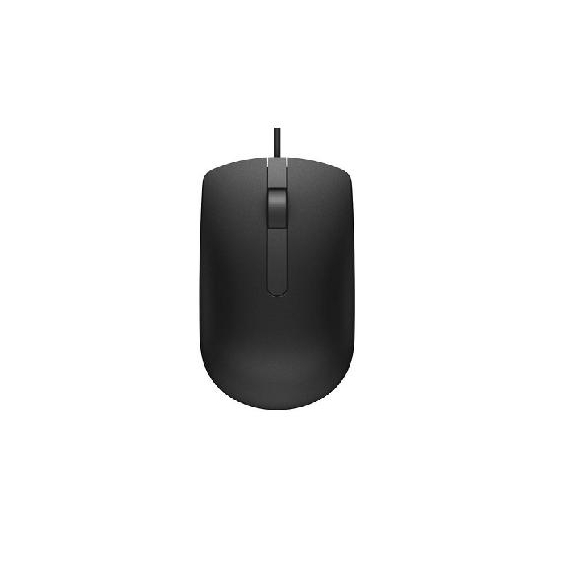 Mouse Dell Optical MS116, USB, Black, 2 image
