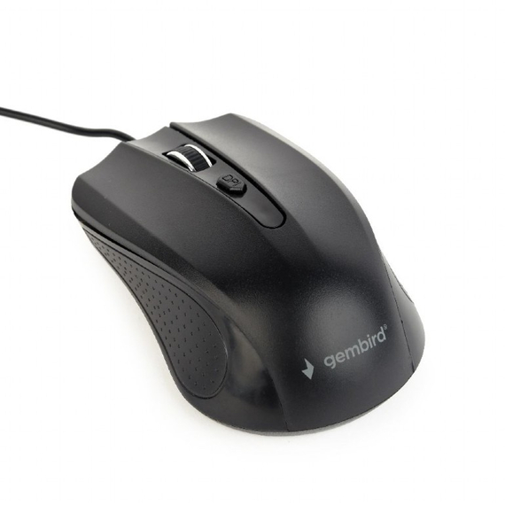 Mouse Gembird MUS-4B-01, USB, Black, 2 image