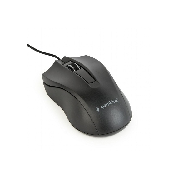 Mouse Gembird MUS-3B-01, USB, Black, 2 image