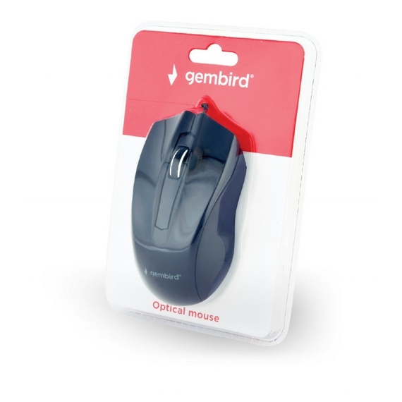 Mouse Gembird MUS-3B-01, USB, Black, 4 image