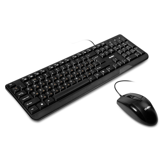 Tastatură SVEN KB-S330C, USB, Black, 2 image
