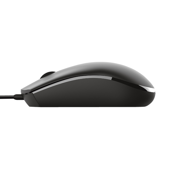Mouse Trust Basi Wired Optical, USB, Black, 2 image