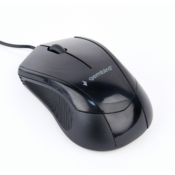 Mouse Gembird MUS-3B-02, USB, Black, 2 image