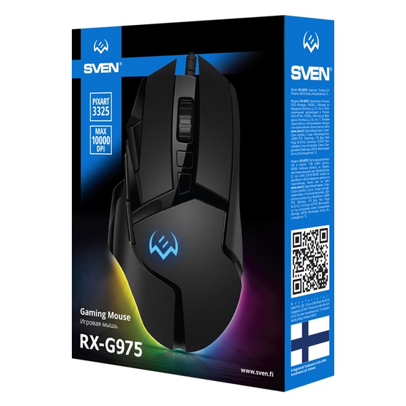 Gaming Mouse SVEN RX-G975, USB, Black, 9 image