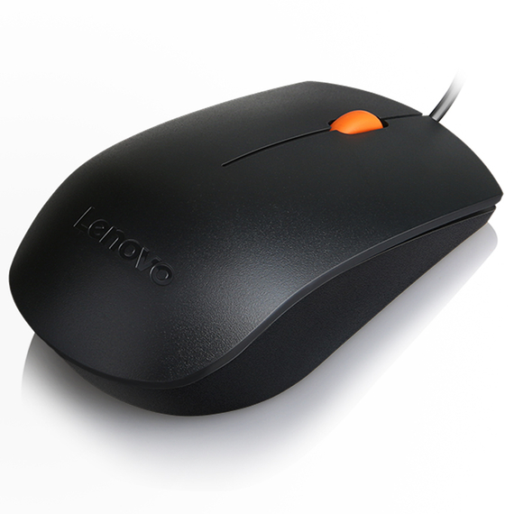 Mouse Lenovo 300, USB, Black, 3 image