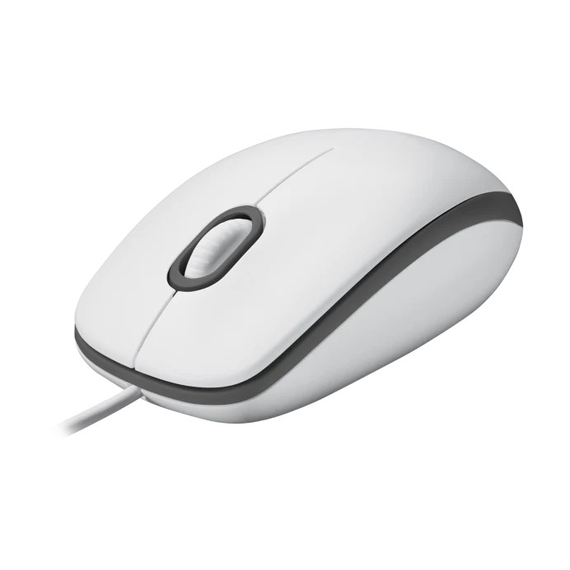 Mouse Optic Logitech M100, White, 3 image