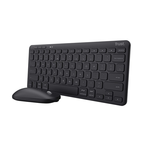 Tastatură + Mouse Wireless Trust Lyra Multi-Device / BT5.0 / Black, 2 image