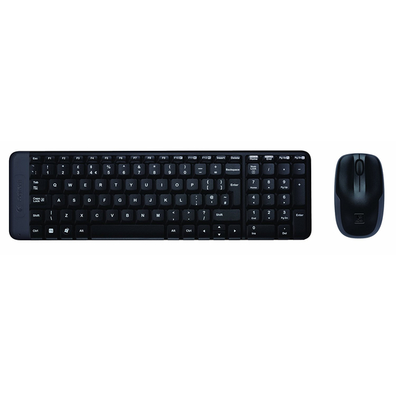 Tastatură + Mouse Wireless Logitech Combo MK220, USB, Black