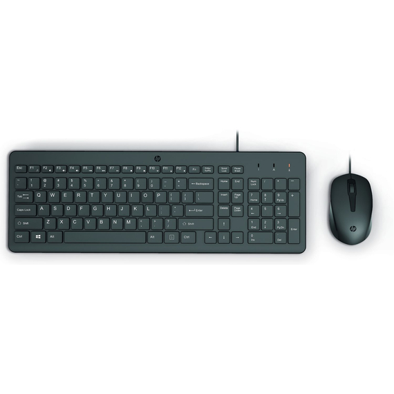 Tastatură + Mouse HP 150, USB, Black