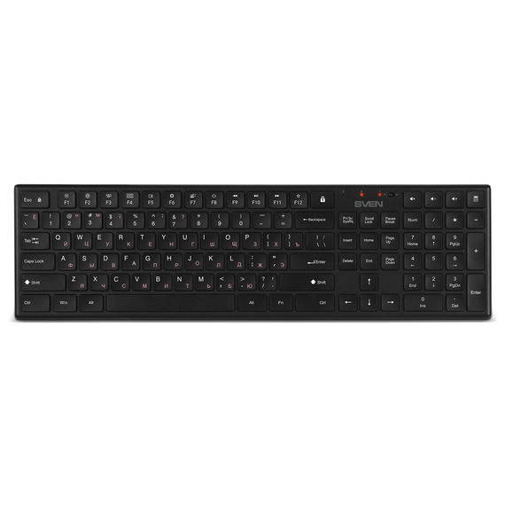 Tastatură + Mouse Wireless SVEN KB-C2550W, Black, 3 image