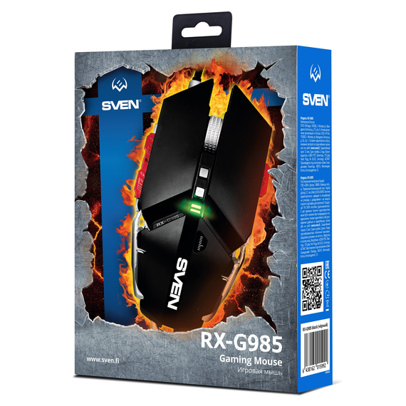 Gaming Mouse SVEN RX-G985, USB, Black, 7 image