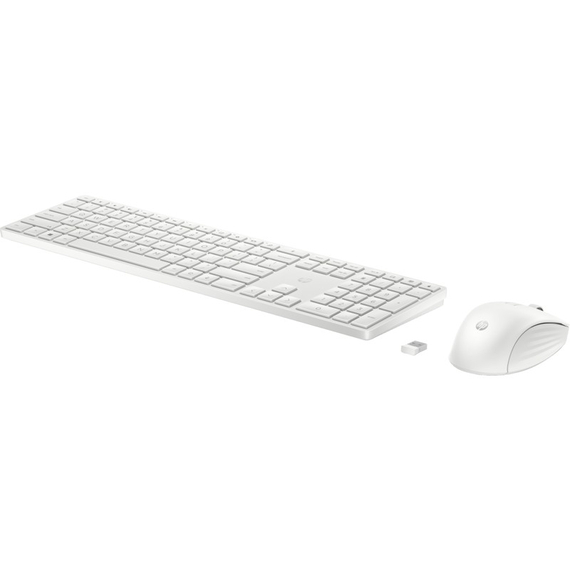 Tastatură + Mouse Wireless HP 650, White, 2 image
