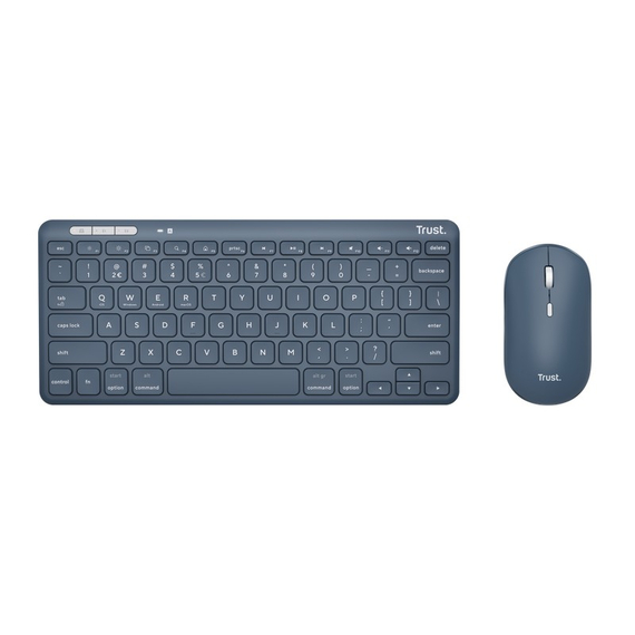 Tastatură + Mouse Wireless Trust Lyra Multi-Device / BT5.0 / Blue