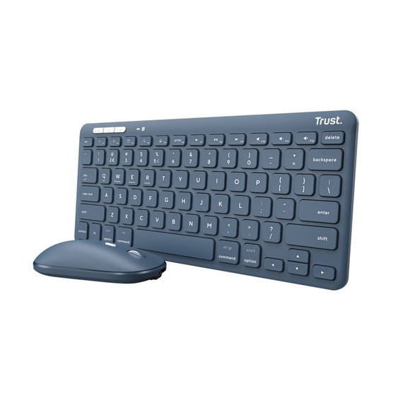Tastatură + Mouse Wireless Trust Lyra Multi-Device / BT5.0 / Blue, 2 image