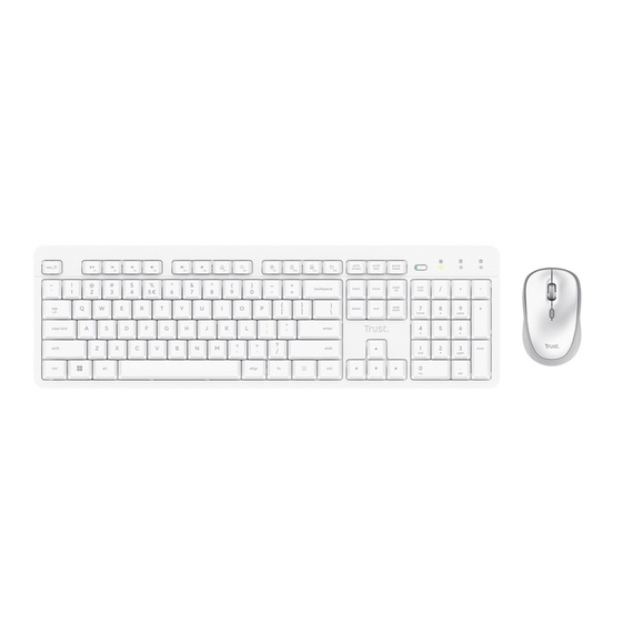 Tastatură + Mouse Wireless Trust ODY II / White