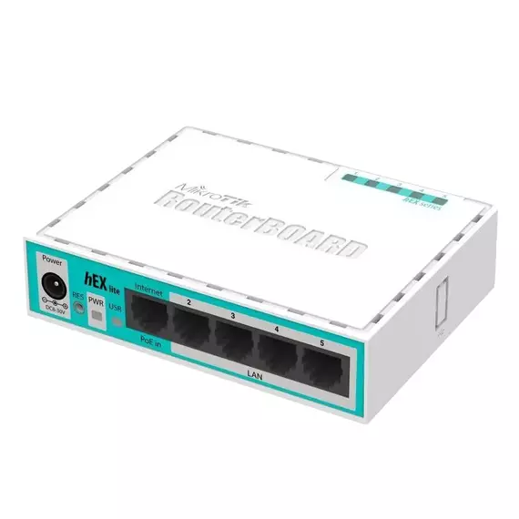 Router MikroTik hEX lite, Alb, 3 image