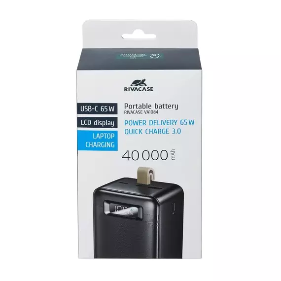 Acumulator extern Rivacase VA1084, 40000mAh, Negru, 5 image