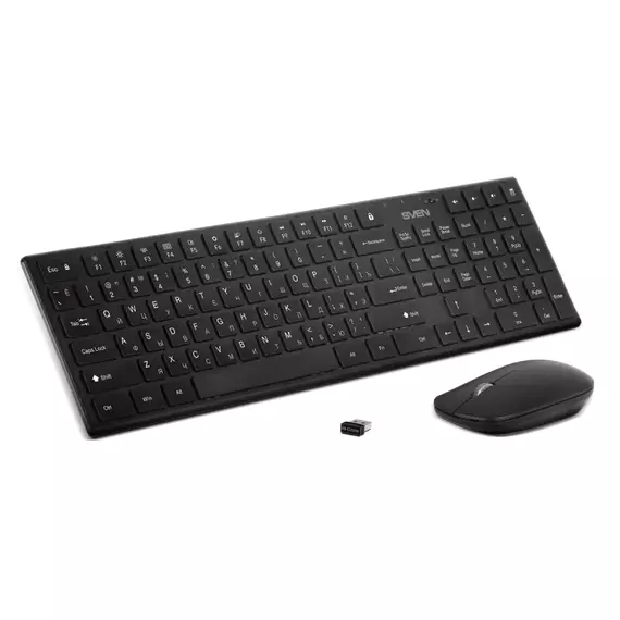Set Tastatură + Mouse SVEN KB-C2550W, Fără fir, Negru, 8 image