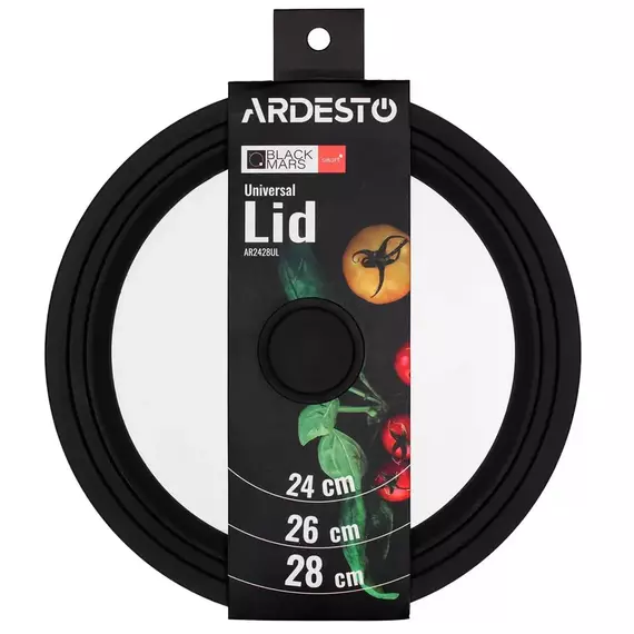 Capac Ardesto Black Mars Smart AR2428UL, 28cm, Negru | Transparent, 3 image