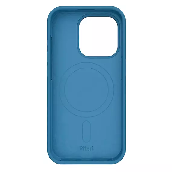 Husă Etteri Silicone Mag case penru iPhone 16 Pro, Albastru-închis, 4 image