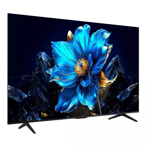 65" QLED SMART TV TCL 65P71K, 3840x2160 4K UHD, Google TV, Negru, 2 image