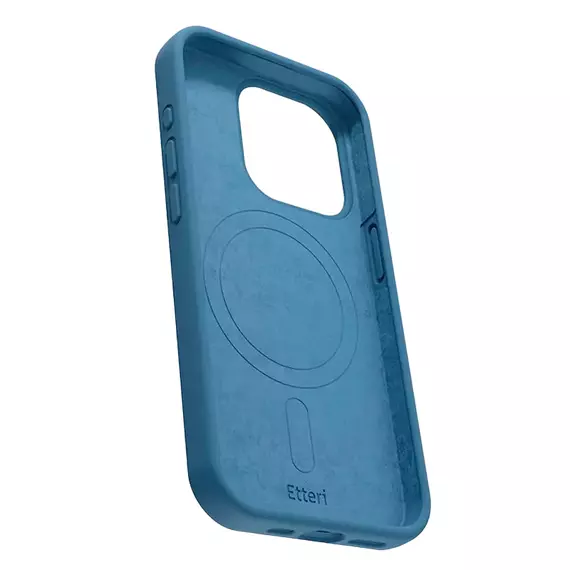 Husă Etteri Silicone Mag case penru iPhone 16 Pro, Albastru-închis, 3 image