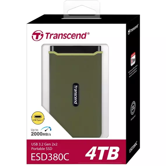 SSD portabil extern Transcend ESD380C, 4 TB, Military Green (TS4TESD380C), 3 image