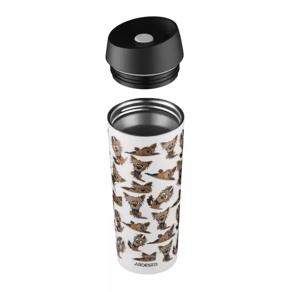 Thermal Mug ARDESTO Coffee Time Yorkie 450ml, AR2645YT, 3 image