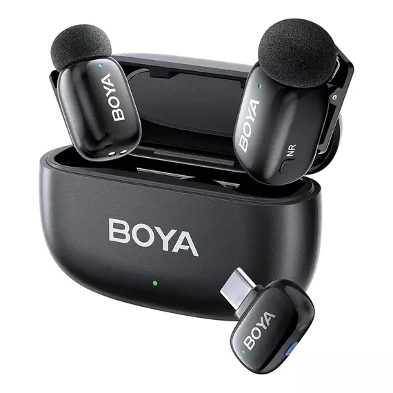 Microfon portabil pentru înregistrare vocală Boya mini 2-02, Fără fir, Negru, 4 image