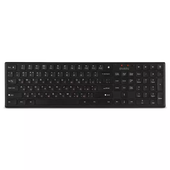 Set Tastatură + Mouse SVEN KB-C2550W, Fără fir, Negru, 2 image