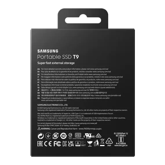 SSD portabil extern Samsung T9, 4 TB, Negru (MU-PG4T0B/WW), 5 image