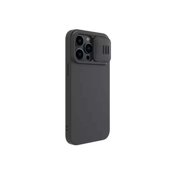 Husă Nillkin iPhone 14 Pro, CamShield Silky Silicone, Negru, 5 image
