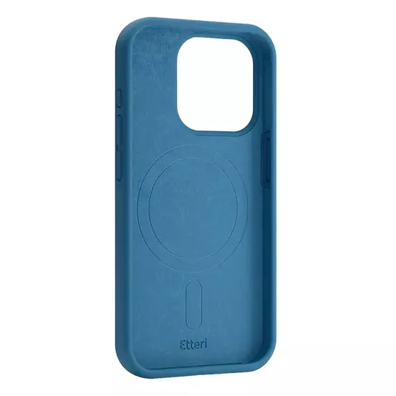 Husă Etteri Silicone Mag case penru iPhone 16 Pro, Albastru-închis, 2 image