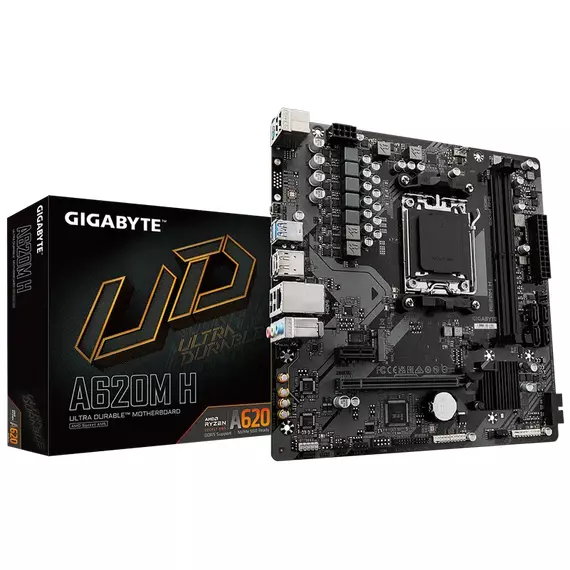 Placă de bază Gigabyte A620M H, AM5, AMD A620, Micro-ATX