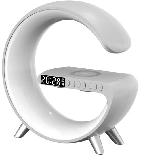 Noname Ceas cu alarmă G-Shaped NH-69, Alb, 4 image