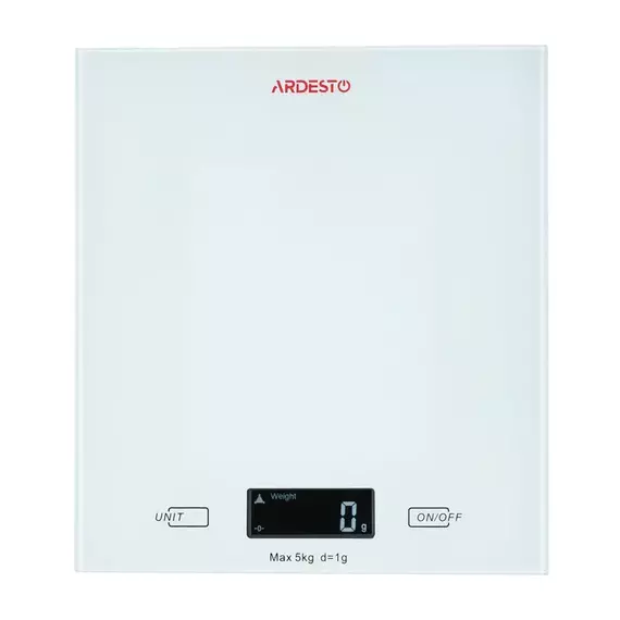 Cântar electronic de bucătărie Ardesto SCK-893W, Alb