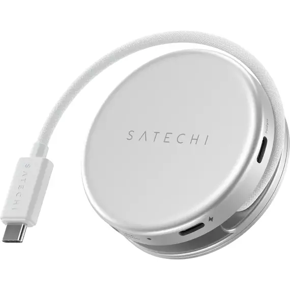 Satechi OntheGo™ 5-in-1 Multiport Silver, USB-C Host, USB-C PD60W, USB-C 3.2Gen1, USB-A 3.2Gen1, SD