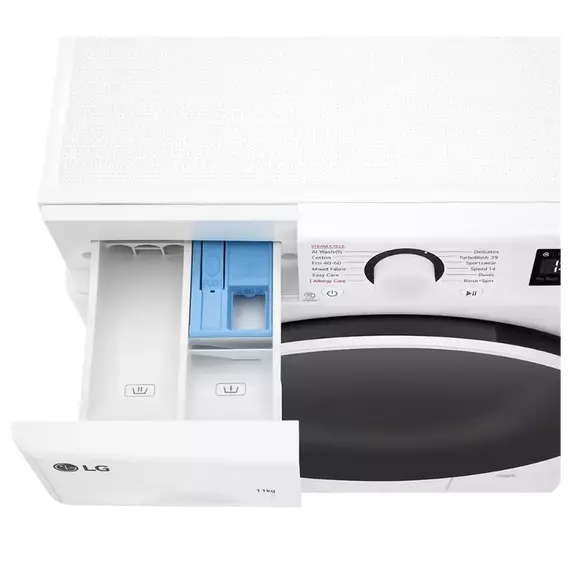 Mașină de spălat LG F4WR511S0W, 11kg, Alb, 6 image