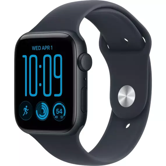 Apple Watch SE 3 44mm Aluminum Case with Navy Blue Sport Band - S/M MJL74 GPS, Midnight