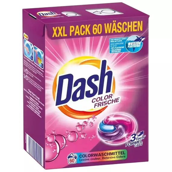 Капсулы д/стирки DASH Capsule Color 60sp AM01872