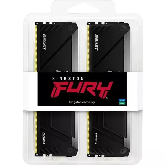 Memorie RAM Kingston FURY Beast RGB, DDR4 SDRAM, 3600 MHz, 64GB, KF436C18BB2AK2/64, 4 image