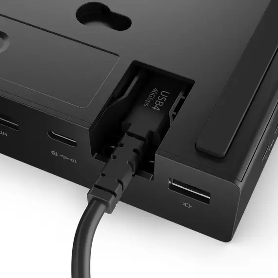 Stație Docking Lenovo ThinkPad USB4 Smart Dock 5500, Negru, 5 image