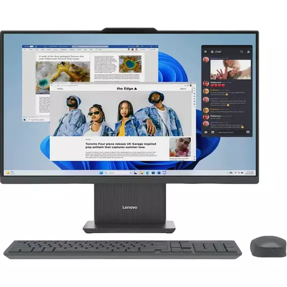 Lenovo AIO IdeaCentre 3 24ARR9 Cloud Grey (23.8" FHD IPS Ryzen 5 7535HS  3.3-4.55GHz, 8GB, 256GB, No