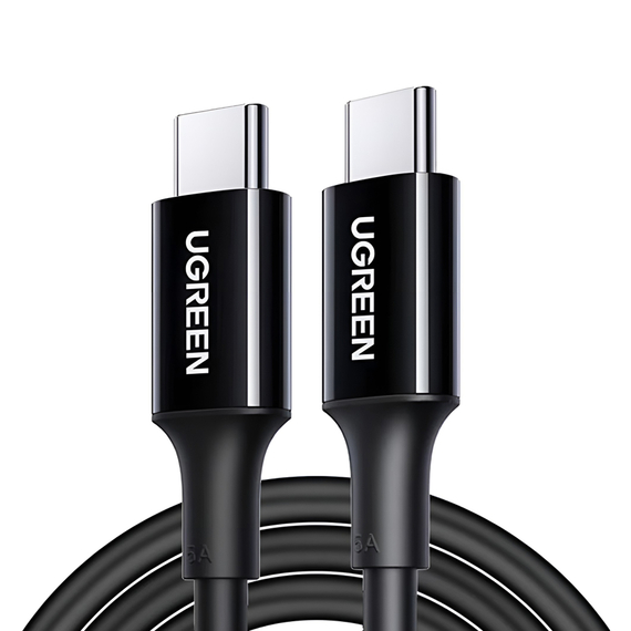 UGREEN Cable Type-C 2.0 to Type-C 2.0, 5A/100W, 1M, Black | US300