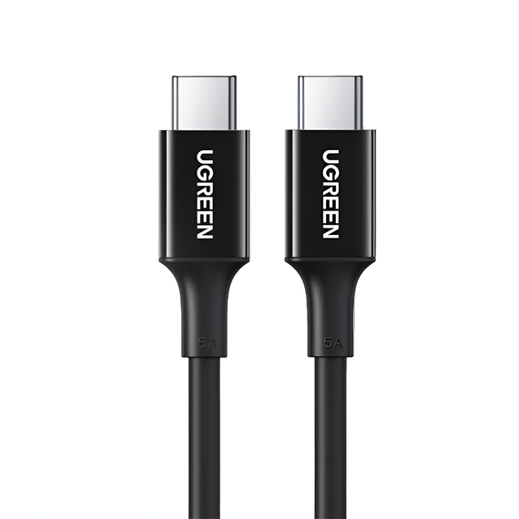 UGREEN Cable Type-C 2.0 to Type-C 2.0, 5A/100W, 1M, Black | US300, 2 image