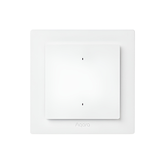 Aqara Zigbee/ Thread Light Switch H2 EU ( 2 Buttons, 1 Channels), White