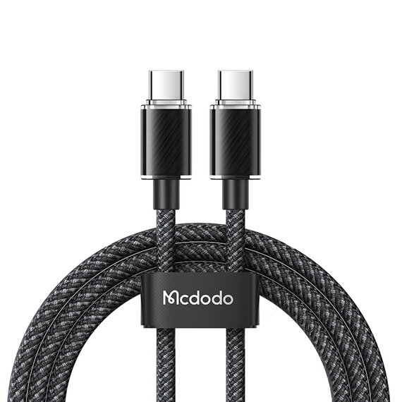 Mcdodo Cable Dichromatic Series Type-C to Type-C 5A 100W 1.2m, Black